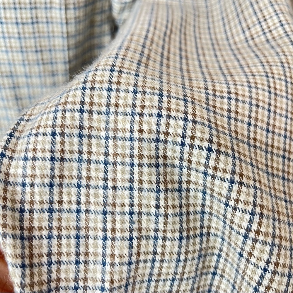 Vintage Mens Casual Plaid Flannel Shirt Size Small - Picture 14 of 16